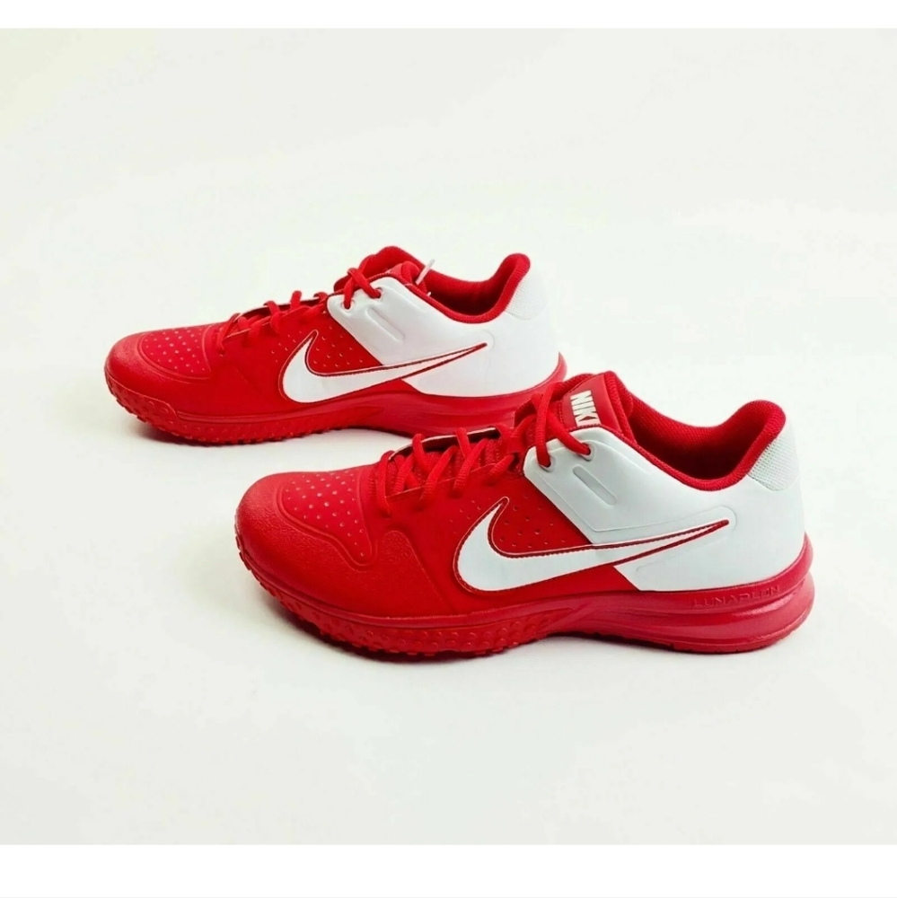 Nike Alpha Huarache Varsity Turf Men's 16 Red Baseball Practice Shoes